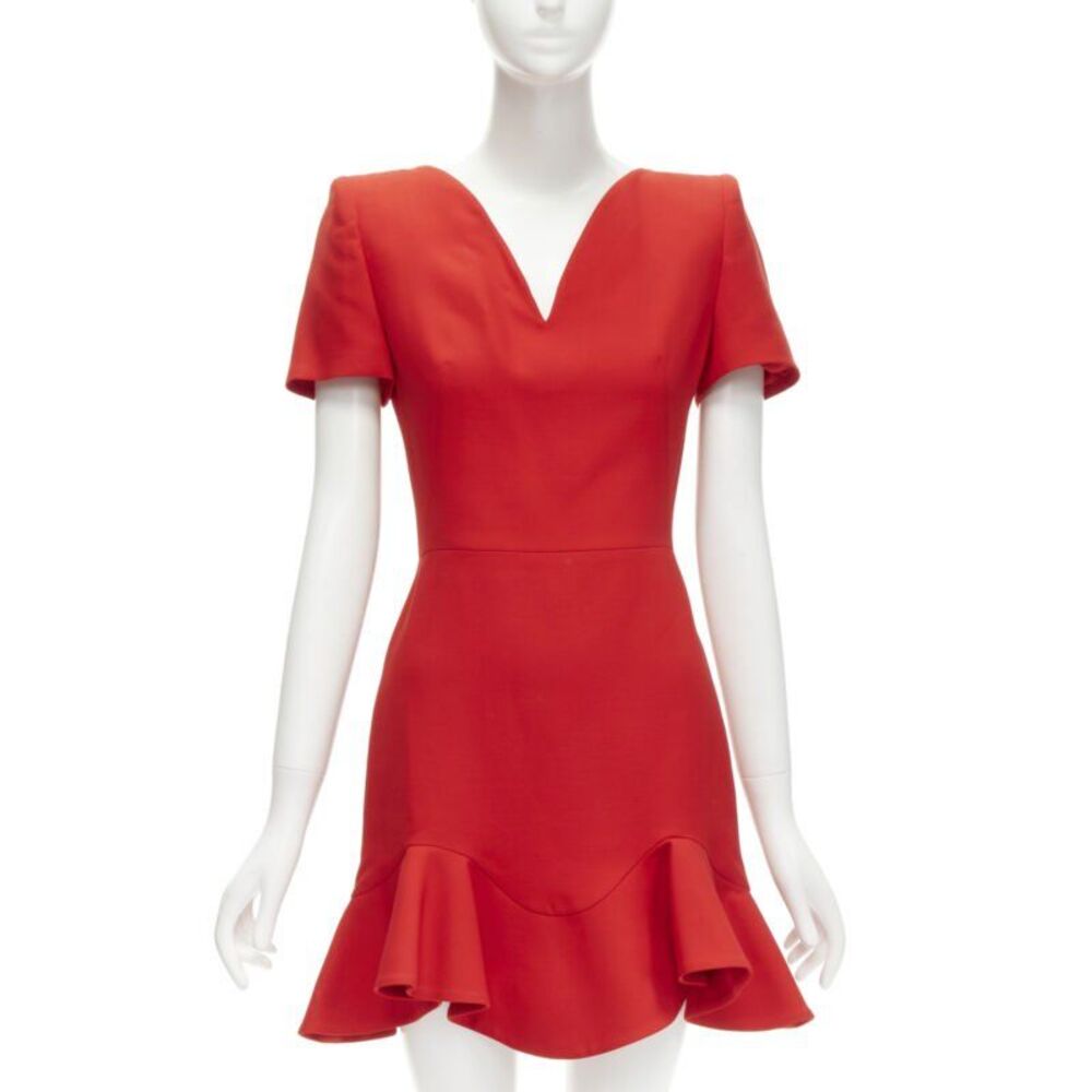 Alexander Mcqueen Wool Crepe Dress